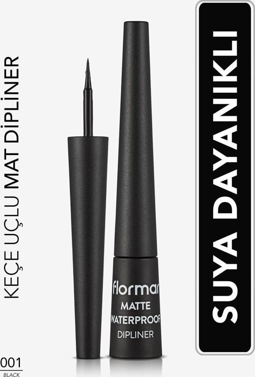 Suya Dayanıklı Mat Dipliner (Siyah) - Waterproof Dipliner - 001 Black - 8690604536481