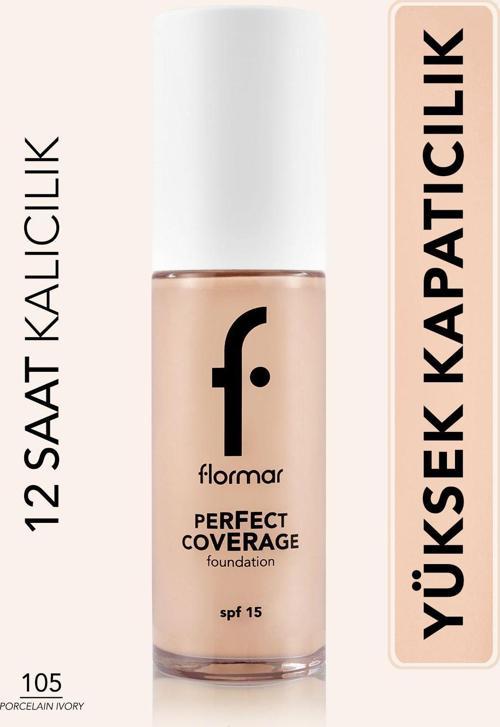 Perfect Coverage Yoğun Kapatıcı Su Bazlı Fondöten(Soğuk Alt Ton) -105 Porcelain Ivory -8682536058223