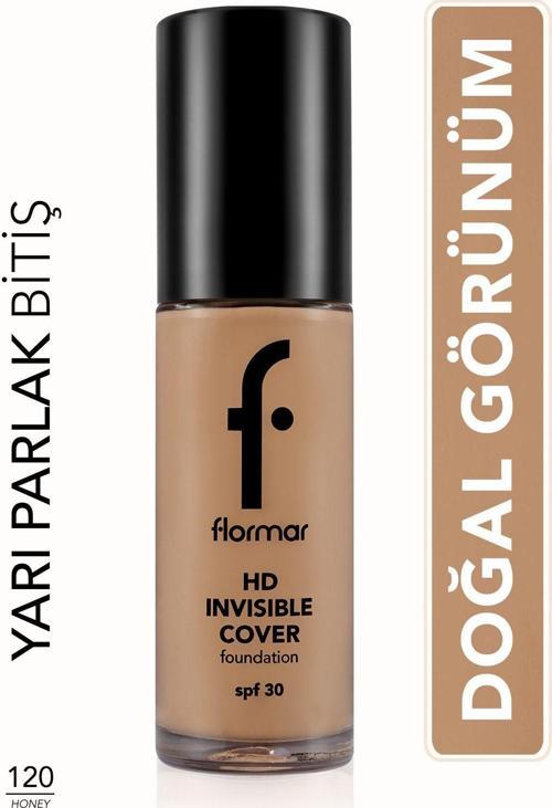 Doğal Bitişli Fondöten- Invisible Cover Hd Fdt. - 120 Honey - 8682536059176