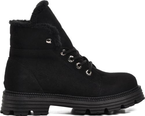 354122 Siyah Süet İçi Kürklü Kadın Bot