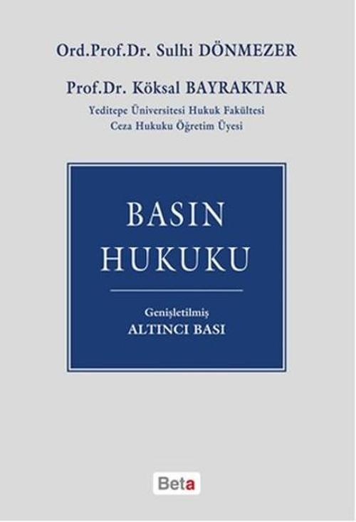 Beta Yayınları Basın Hukuku