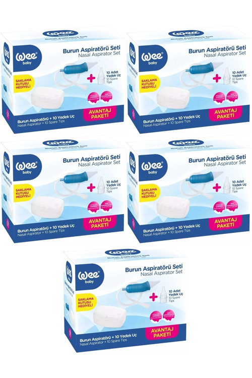 Burun Aspiratörü Seti Şeffaf (WEE945) (5 Li Set)