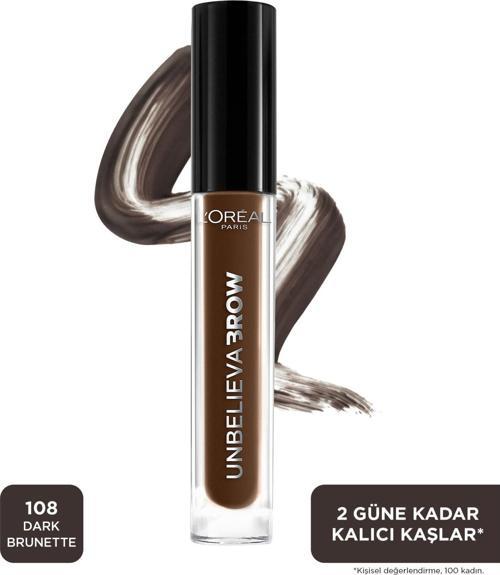 Unbelieva Brow Uzun Süre Kalıcı Kaş Jeli - 108 Dark Brunette