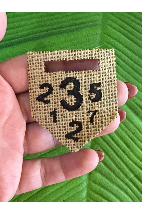 6X5 CM ÜTÜ İLE YAPIŞAN HASIR 3 RAKAMI ARMA DİKİŞ AKSESUARI Siyah
