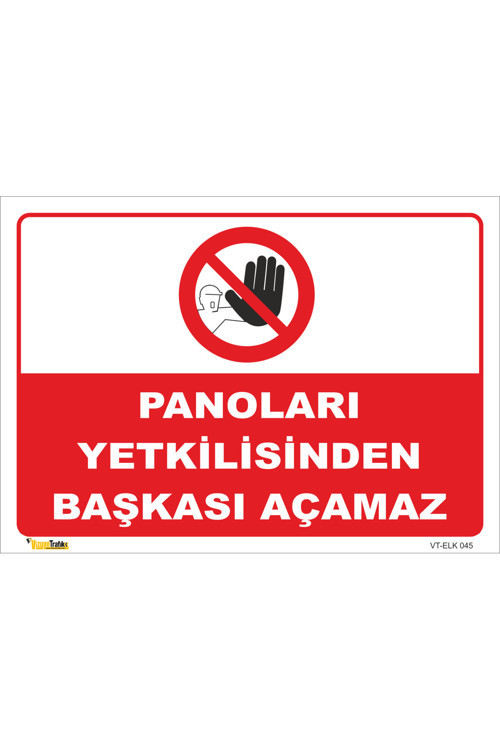PANOLARI YETKİLİSİNDEN BAŞKASI AÇAMAZ - İSG LEVHASI LEVHA 35x50 cm Galvaniz Saç 0,4 mm ELK 045