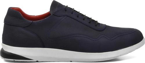 4384 Lacivert Nubuk Hakiki Deri Erkek Günlük Ayakkabı