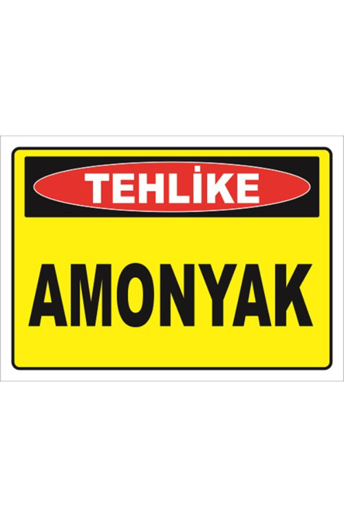 AMONYAK - İSG LEVHASI LEVHA 50x70 cm Sticker KTM 055