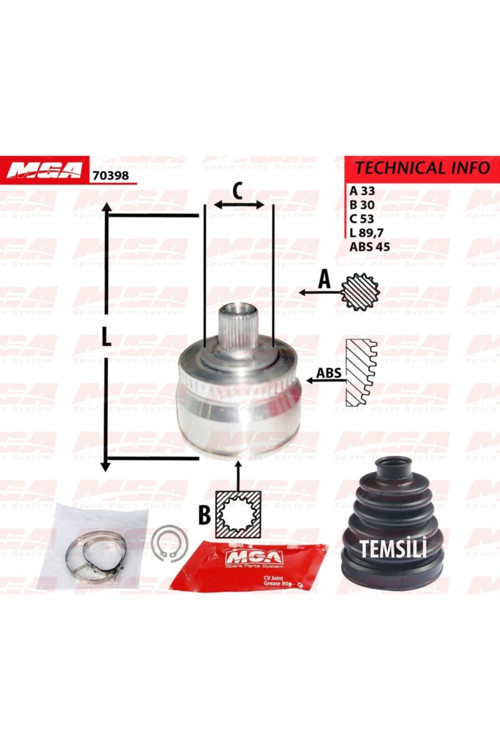 Aks Kafasi Dis-(vw: Passat 1.6 - 1.8 Alz) - -70398