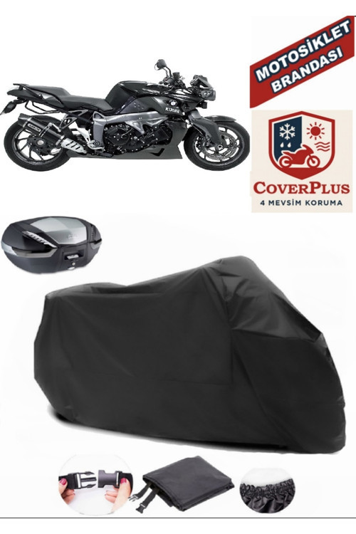 Siyah Bmw K 1300 R Motosiklet Brandası Arka Çanta Uyumlu,Lastikli,Bağlantı Tokalı