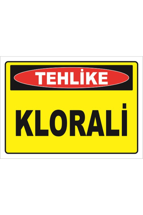 KLORALİ - İSG LEVHASI LEVHA 35x50 cm Sticker KTM 059