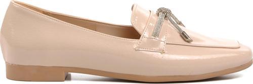 514508 Bej Kadın Loafer Ayakkabı