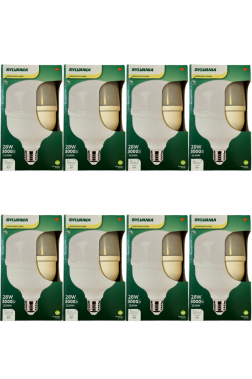 28W 3000K (Sarı Işık) E27 Duylu Torch Ampul (8 Adet)