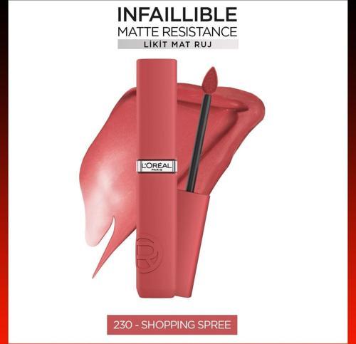 Infaillible Matte Resistance Likit Mat Ruj - 230 Shopping Spree