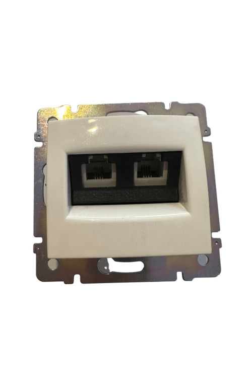 Valena 774439 RJ11 Telefon Girişi 2'li Beyaz (Çerçeve Dahil) (3 Adet)