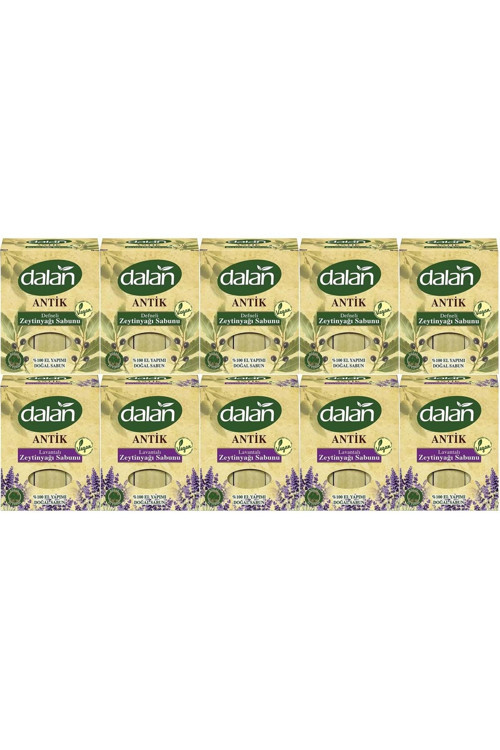 Antik Defneli Zeytinyağı Sabunu 900GR (Klasik & Lavantalı) (Karma 10 Lu Set)