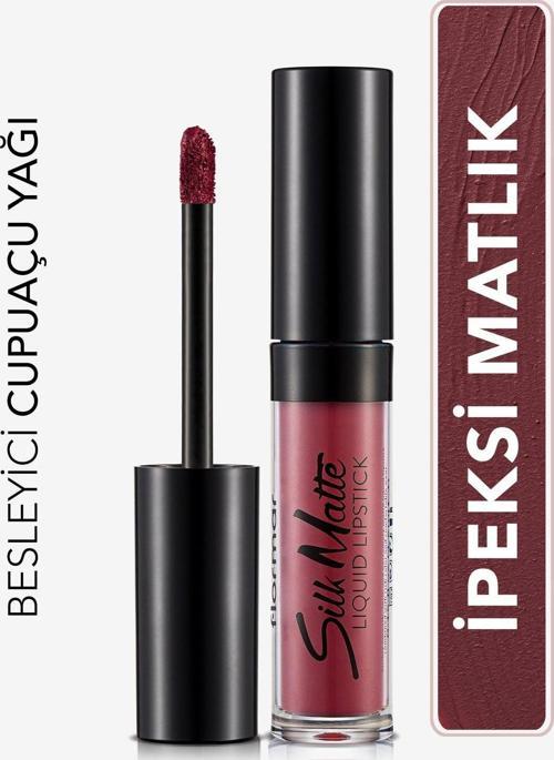 Kadife Dokulu Likit Mat Ruj - Silk Matte Liquid Lipstick - 011 Mısty Rosy - 8690604505388