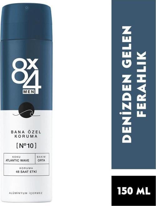 8 X 4 Men Bana Özel Koruma No:10 Atlantic Wave Erkek Deodorant 150 ml