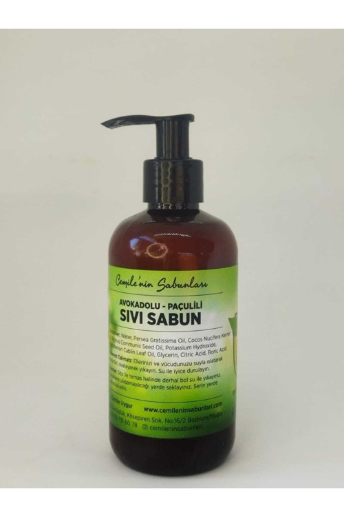 Avokadolu Sıvı Sabun- Patchouli Kokulu