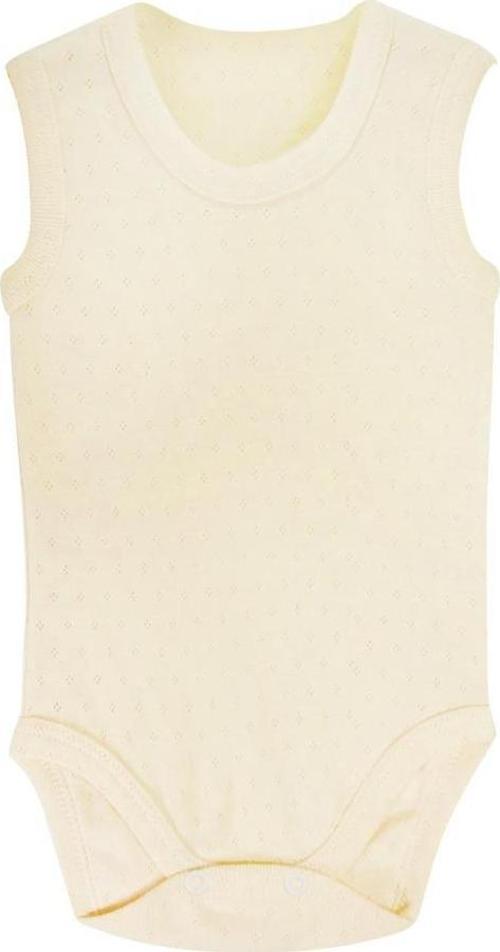 Jakarlı Askılı Badi (Body) - Krem 12-18 Ay