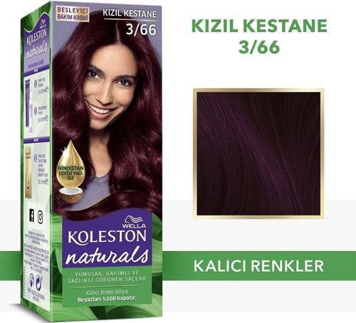 Naturals Saç Boyası 3/66 Kızıl Kestane