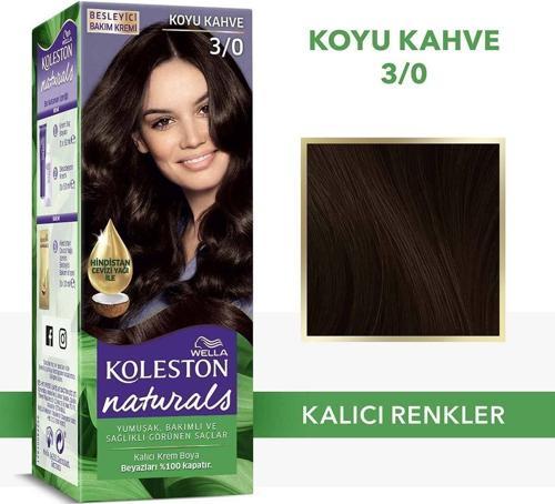 Naturals Saç Boyası 3/0 Koyu Kahve