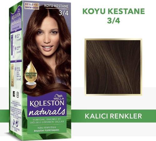 Naturals Saç Boyası 3/4 Koyu Kestane
