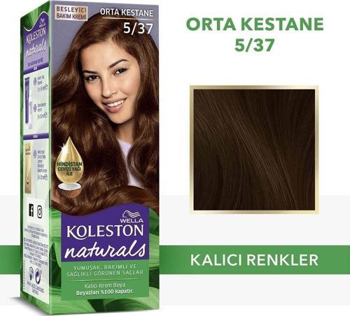 Naturals Saç Boyası 5/37 Orta Kestane