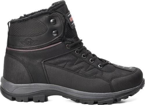 980 Siyah Kırışık-Füme İçi Kürklü Büyük Numara Erkek Outdoor Bot