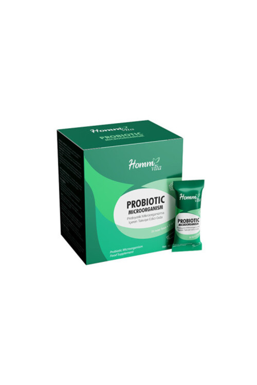 HOMM VİTA PROBİYOTİK MİKROORGANİZMA İÇEREN TAKVİYE EDİCİ GIDA 2gr x 20 adet