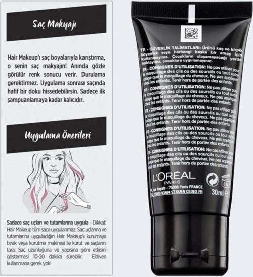 Haır Makeup 1 Gün Kalıcı Tüp Boya Lılac 30 Ml