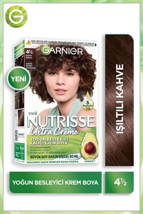 Nutrisse Yoğun Besleyici Kalıcı Krem Saç Boyası 4 1:2 Işıltılı Kahve