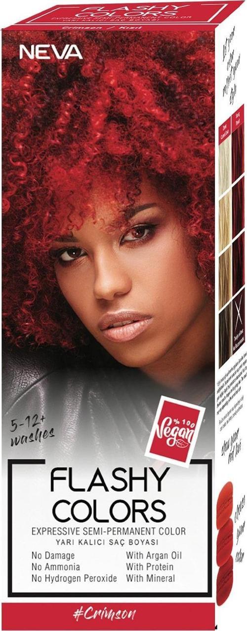 Flashy Colors Yarı Kalıcı Saç Boyası Crimson / Kızıl 100 Ml