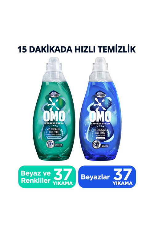 Express Fresh Ultra Beyaz Sıvı Deterjan 1480ml x1 Kötü Koku Karşıtı Beyaz ve Renkliler x1