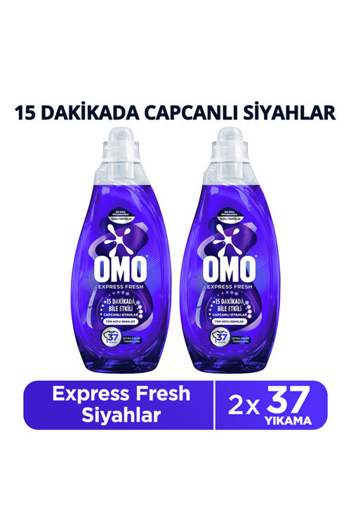 Express Fresh Capcanli Siyahlar Tüm Koyu Renkler Sivi Çamasir Deterjani 1480 ml x2