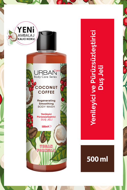 Coconut Coffee Yenileyici Ve Pürüzsüzleştirici Duş Jeli 500 Ml-Vegan