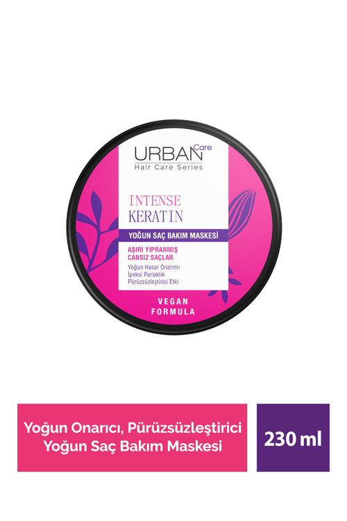 Intense Keratin Aşırı Yıpranmış Saçlara Özel Yoğun Saç Bakım Maskesi 230 Ml-Vegan