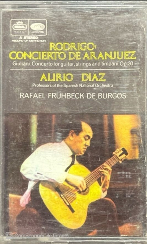 (Plak Değildir KASET tir) Aliro Diaz Rodrigo: Concierto Aranjuez Kaset