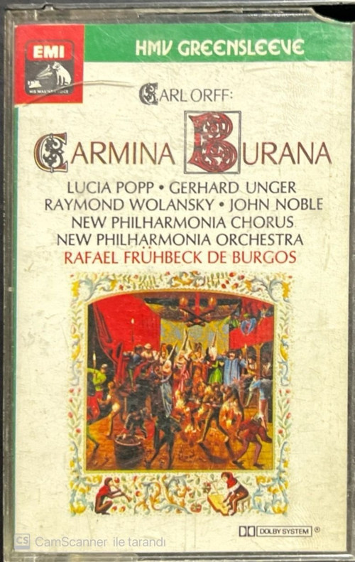 (Plak Değildir KASET tir) Carmina Burana Carl Orff Classic Kaset