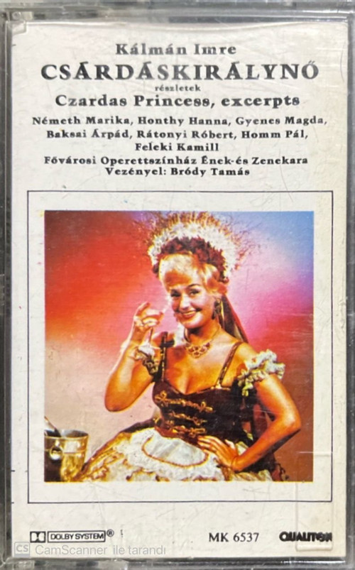 (Plak Değildir KASET tir) Kalman Imre Csadaskiralyno Classic Kaset