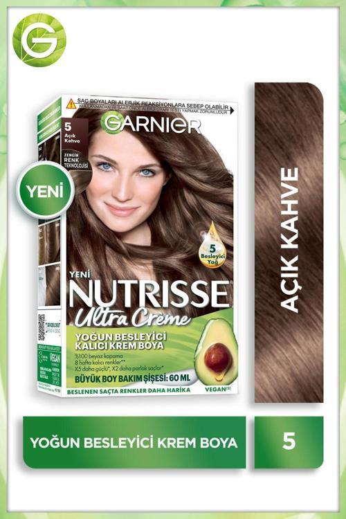 Nutrisse Yoğun Besleyici Kalıcı Krem Saç Boyası 5 Açık Kahve
