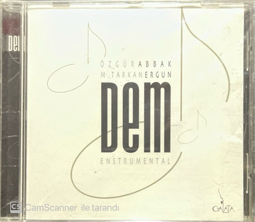 (Plak Değildir KASET tir) CD Özgür Abbak M. Tarkan Ergun Dem Enstrumental Açılmamış Jelatininde CD