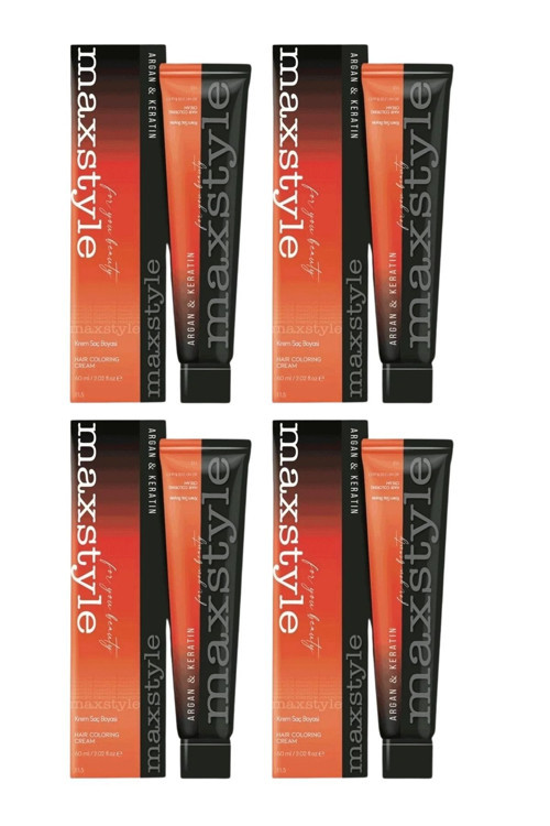 New Argan Keratin 2025/01 Siyah 60 Ml 4 Adet Saç Boyası
