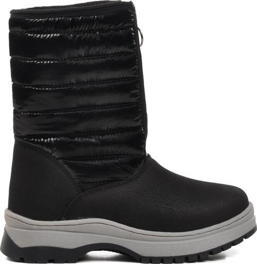 Staye-F Siyah İçi Polarlı Çocuk Kar Botu