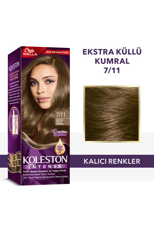Intense Saç Boyası 7/11 Ekstra Küllü Kumral - Salon Kalitesi