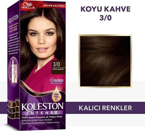 Intense Saç Boyası 3/0 Koyu Kahve - Salon Kalitesi