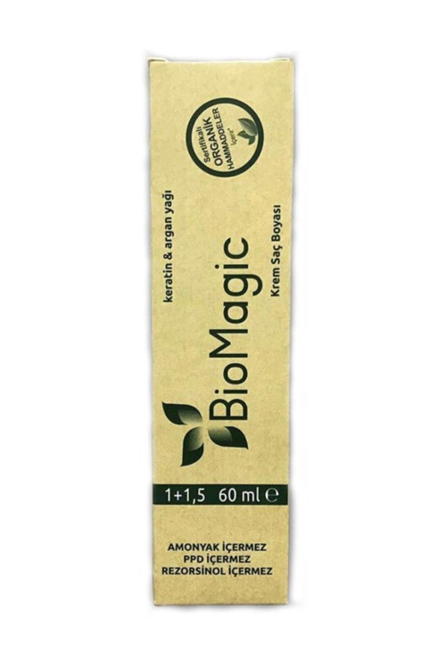 Bio Magic Amonyaksız Saç Boyası 60 ml 7.72 - Küllü Kumral Oksidan 90 ml