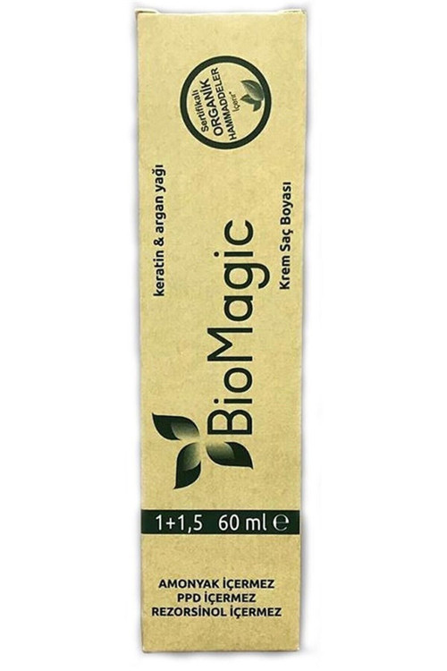 Bio Magic Amonyaksız Krem Saç Boyası 60 ml 8.72 - Açık Küllü Kumral 30vol Oksidan