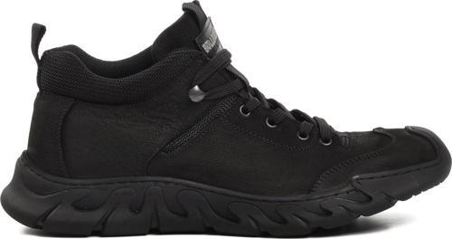 230003 Siyah Nubuk Hakiki Deri Erkek Günlük Ayakkabı