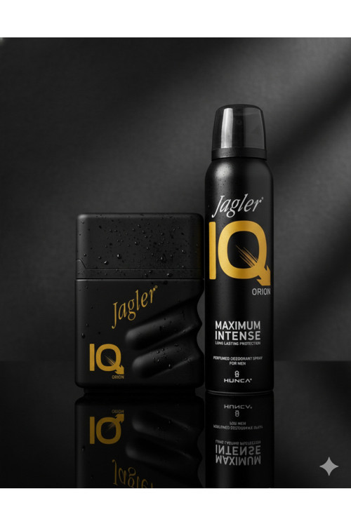 Jagler IQ Orion 50 Ml Erkek Parfüm & IQ Maximum Intense Deodorant 150 Ml – Kalıcı Erkek Parfüm Seti