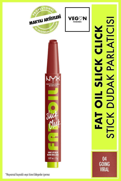 Fat Oil Slick Click Parlatıcı Nemlendirici Nude Tonlu Dudak Balmı - 04 Going Viral